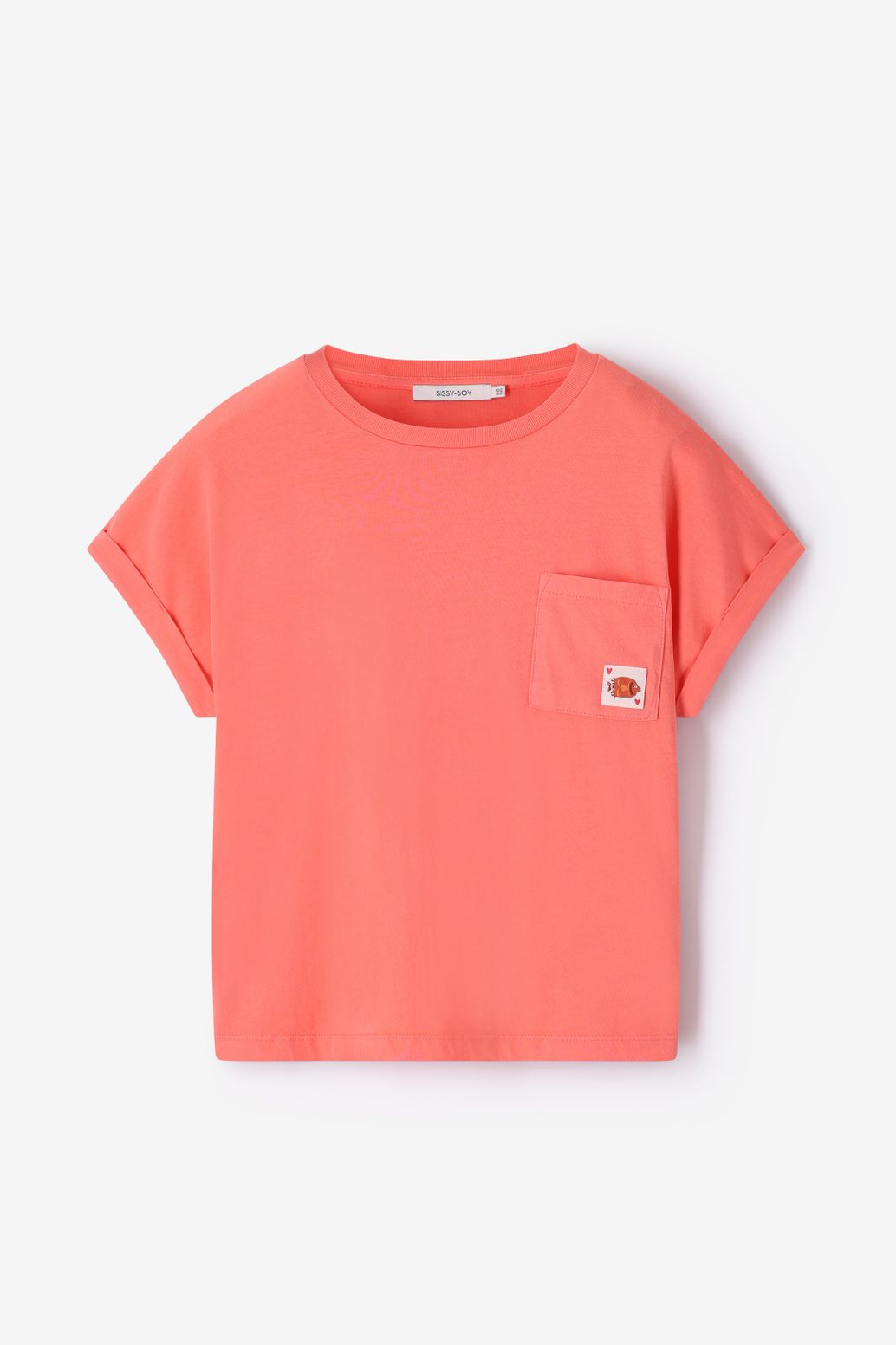 T-shirt boxy - rose