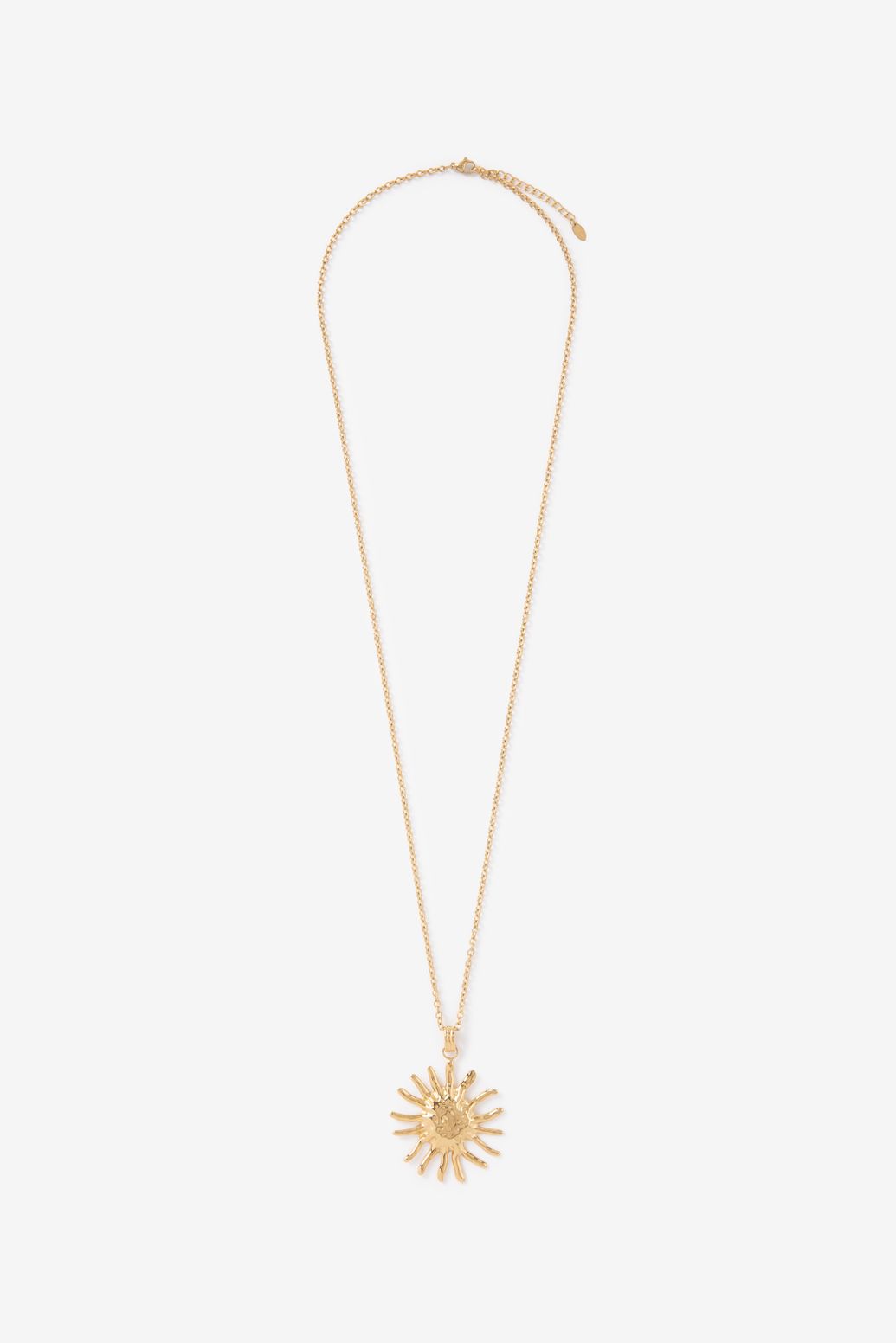 Gold plated ketting met zon
