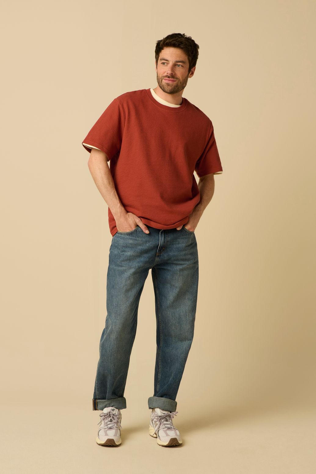 Donkerrood T-shirt
