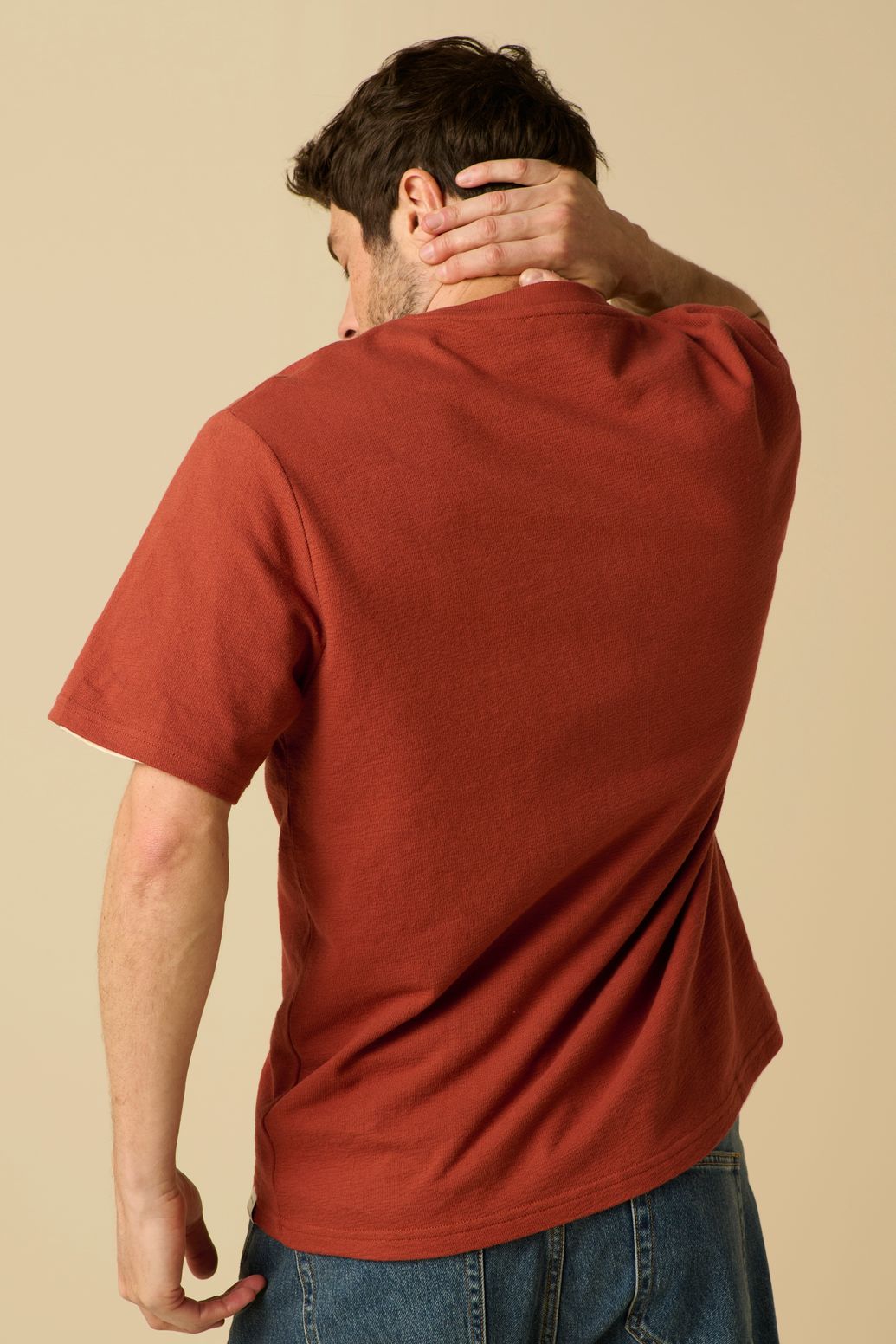 Donkerrood T-shirt