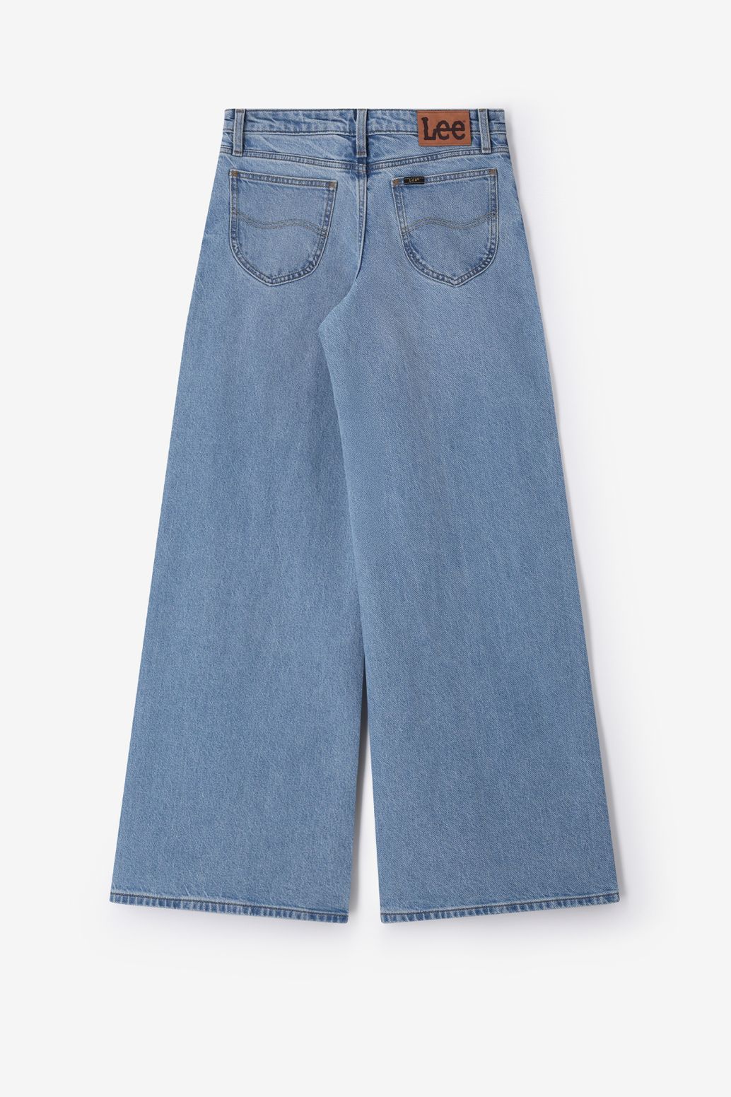 LEE lichtblauwe mid waist wide leg jeans