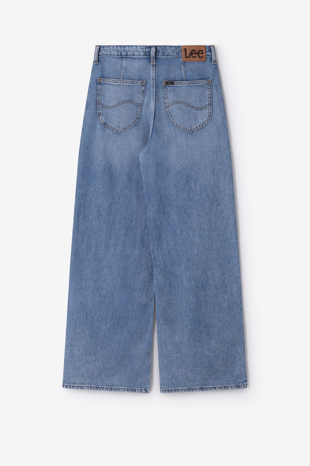 LEE blauwe high waist wide leg jeans