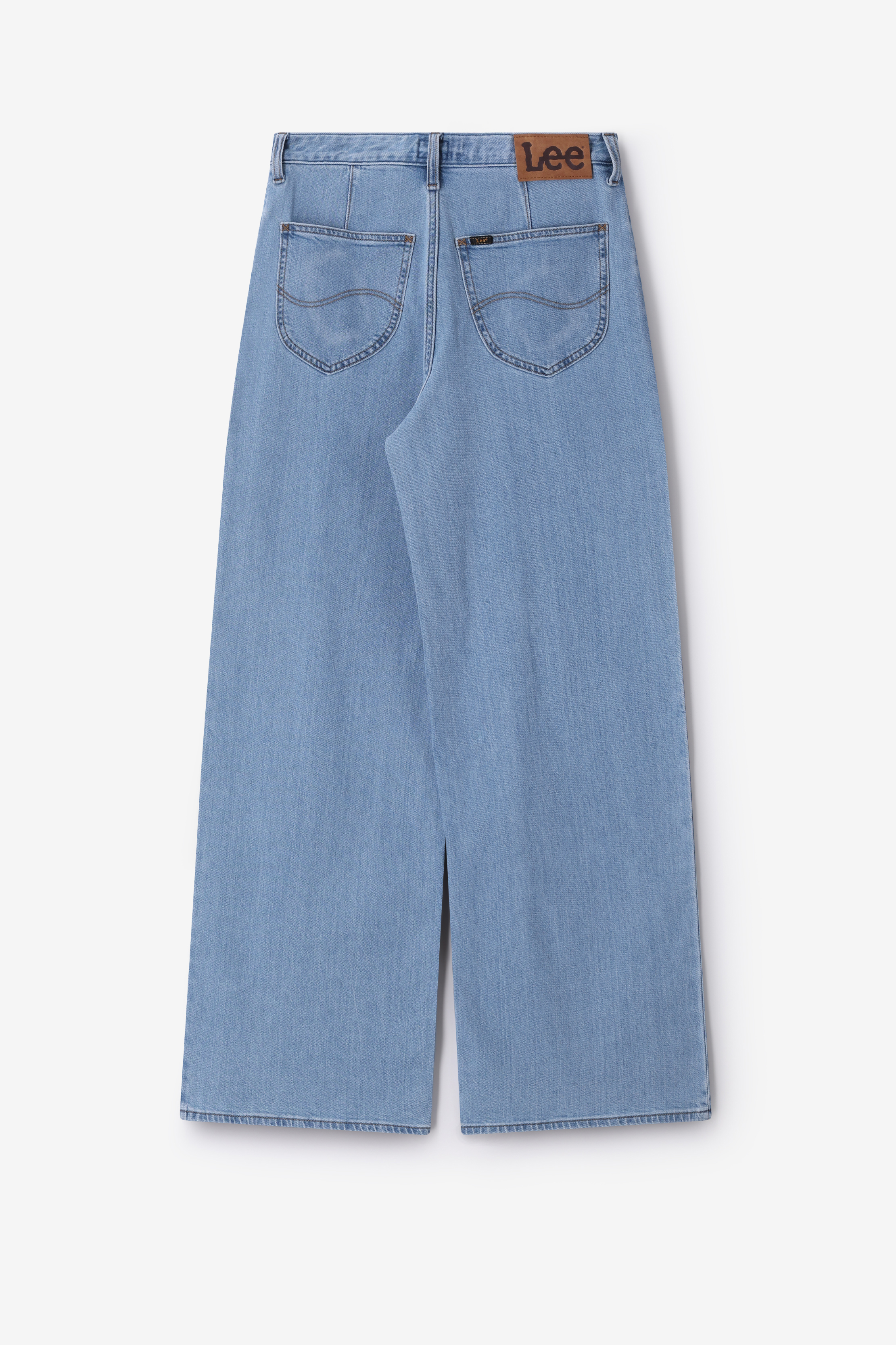 パンツ efu HIGH WAIST SLIM WIDE DENIM LEE blauwe high waist wide leg jeans | Wide fit | Sissyboy | Sissyboy