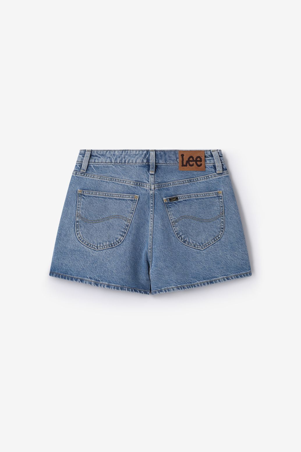 LEE lichtblauwe mid rise denim short