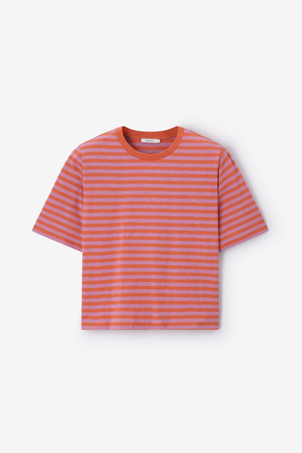 Gestreiftes T-Shirt - orange