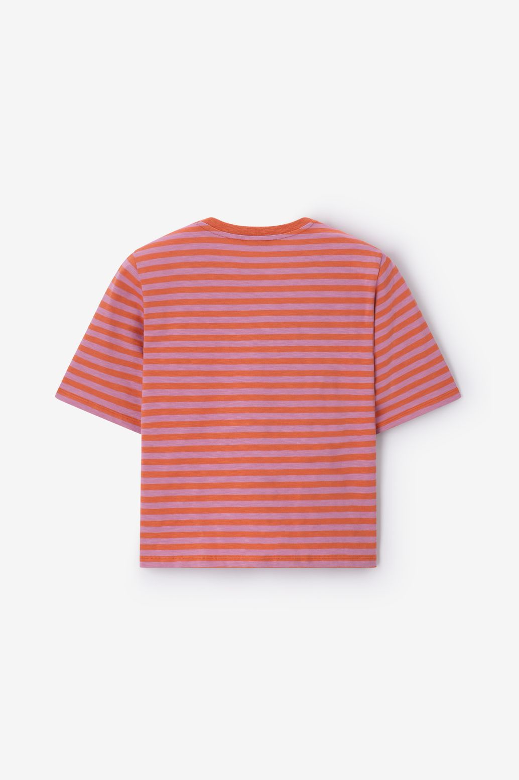 Gestreiftes T-Shirt - orange