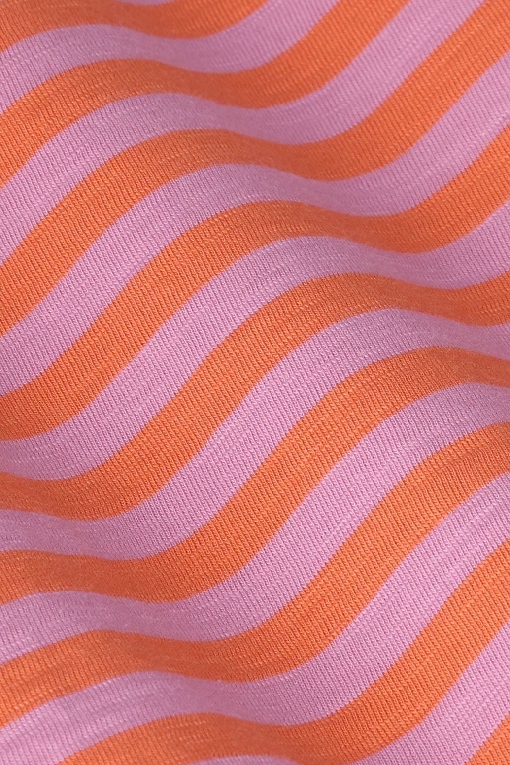 Gestreiftes T-Shirt - orange