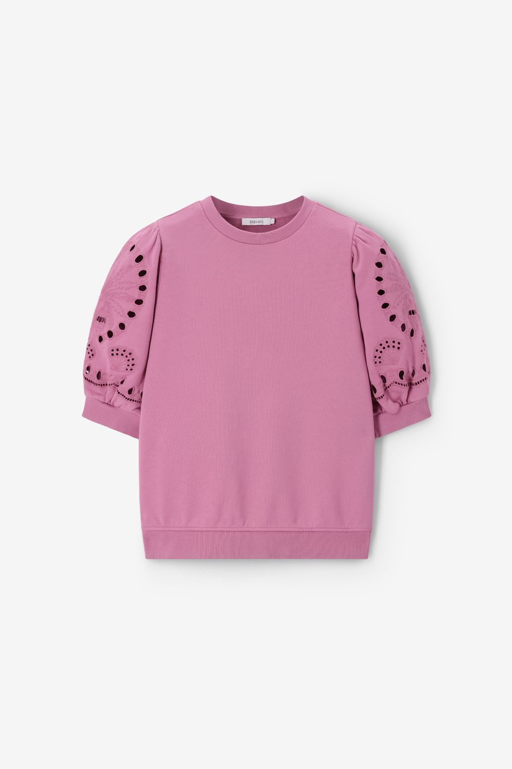 Sweat avec broderie - violet