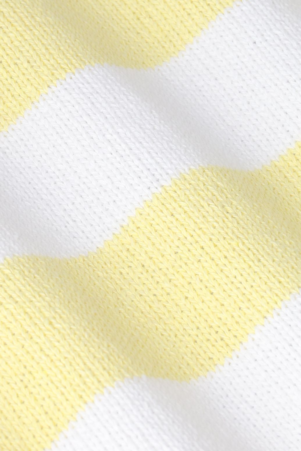 Gestreifte Strickjacke - gelb