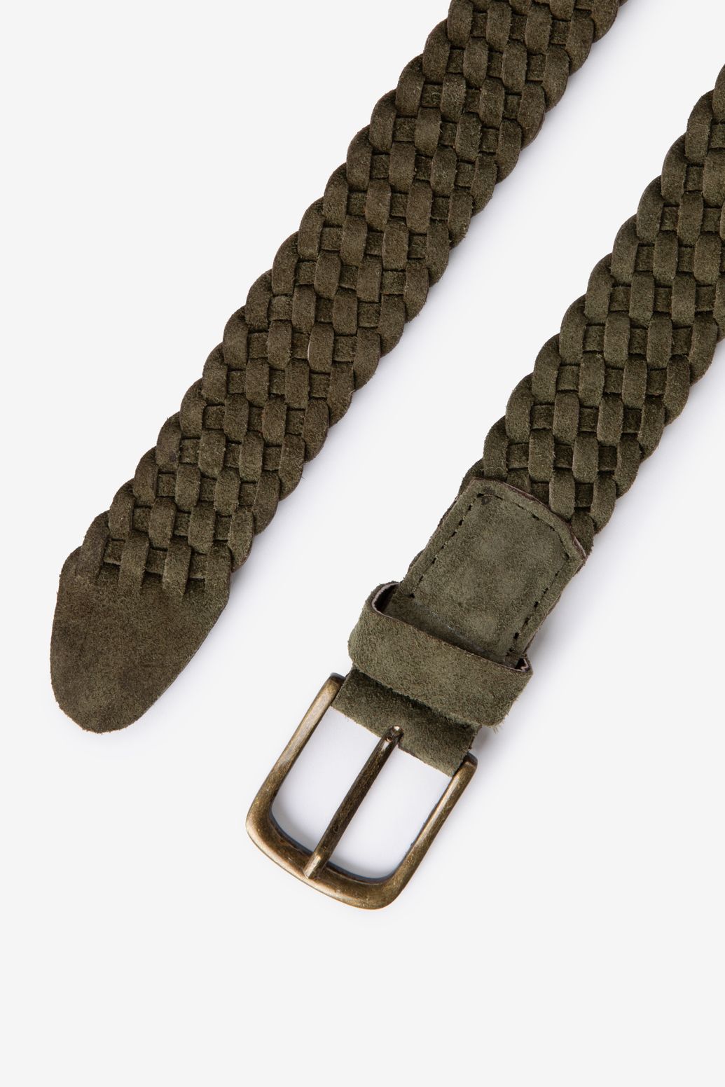 Ceinture tressée - vert