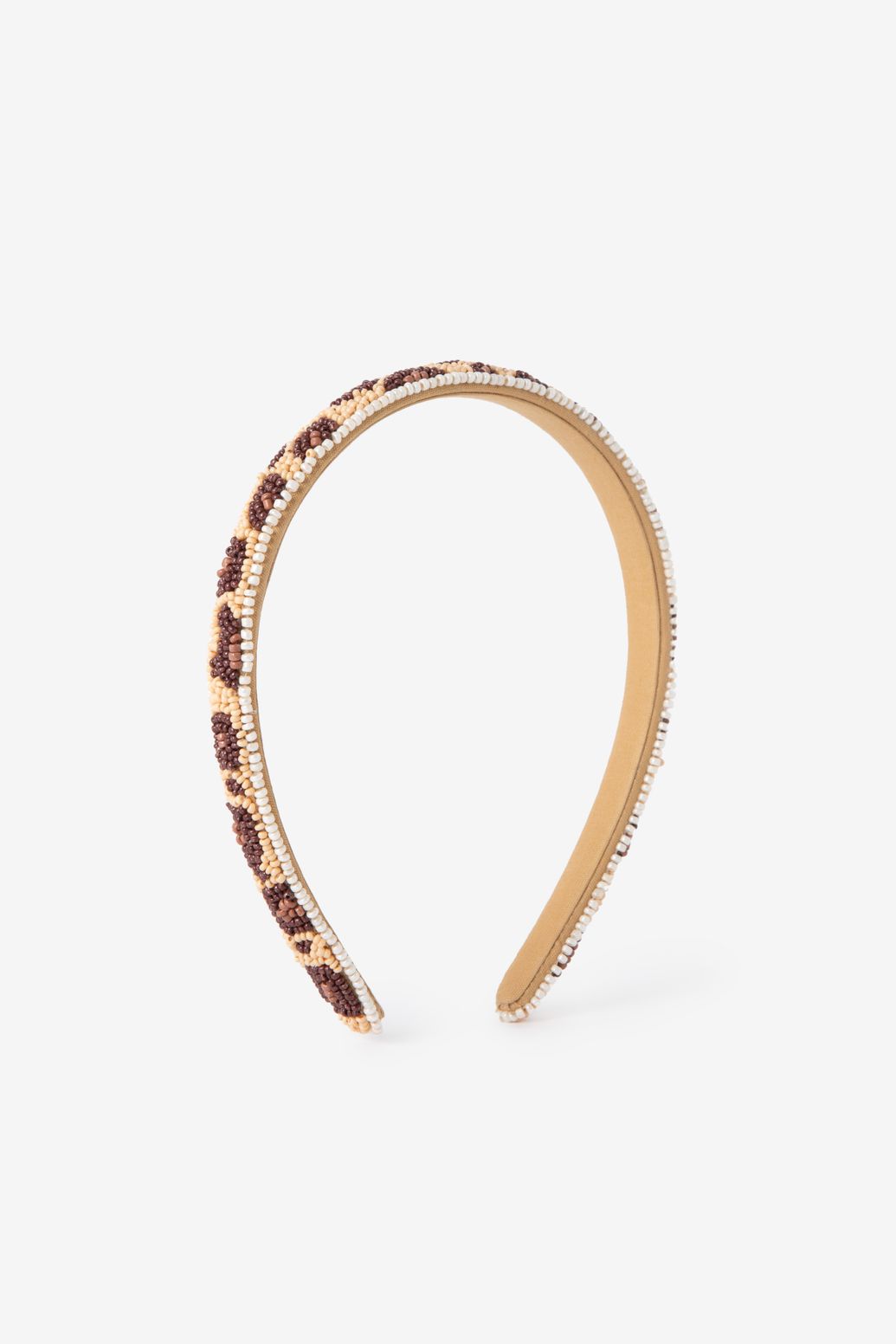 Haarreif mit Leoprint - braun