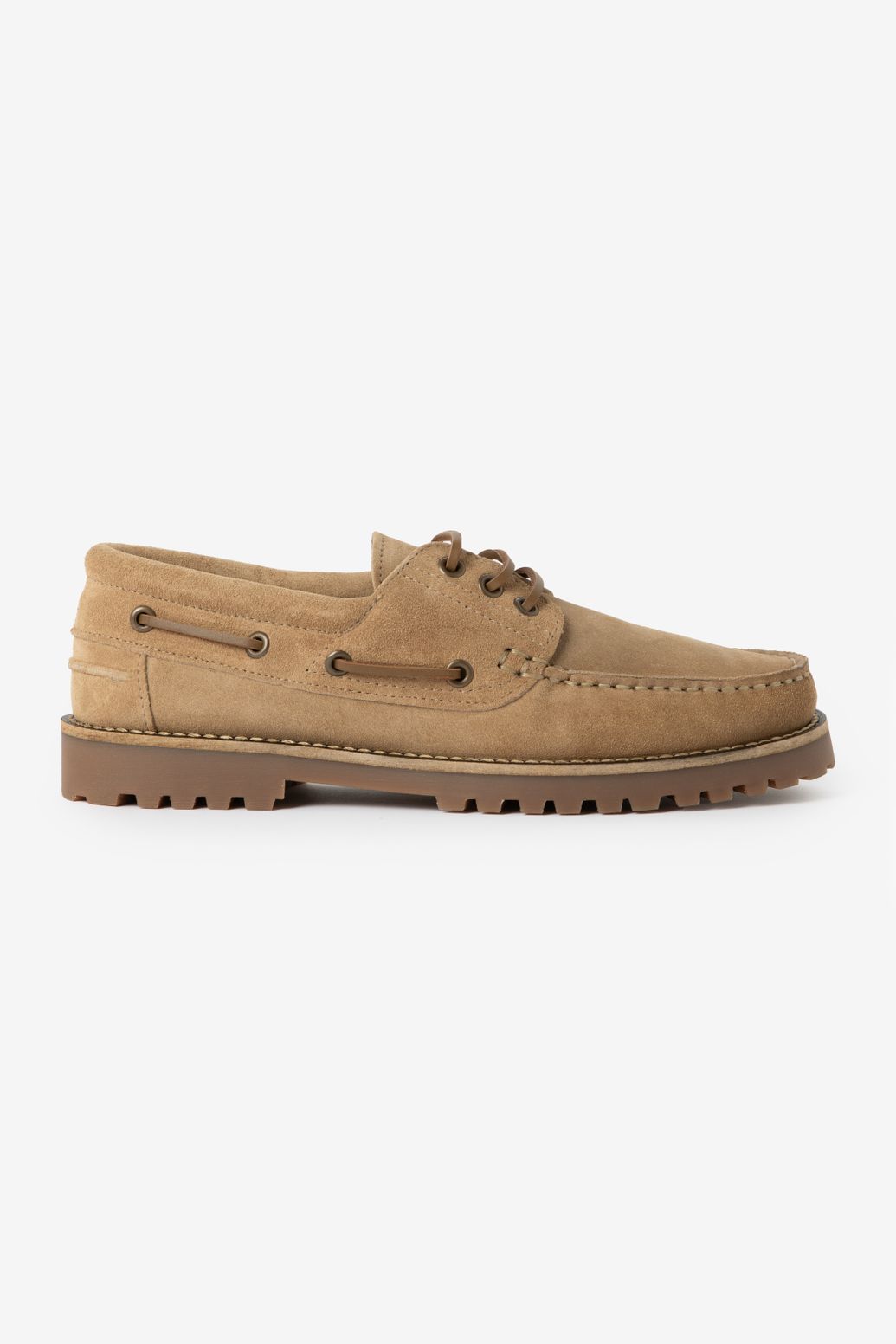 Beige suède bootschoenen