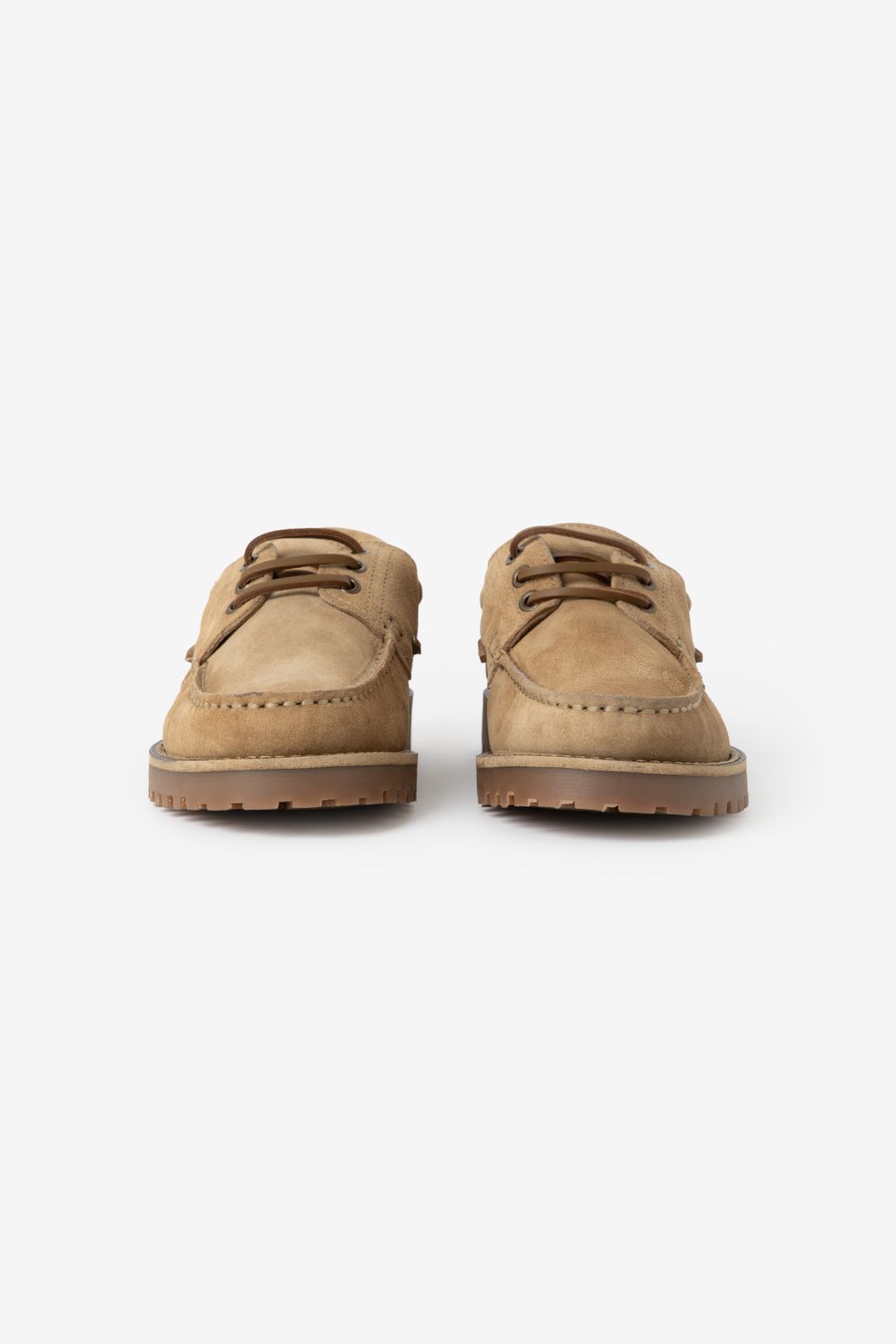 Beige suède bootschoenen