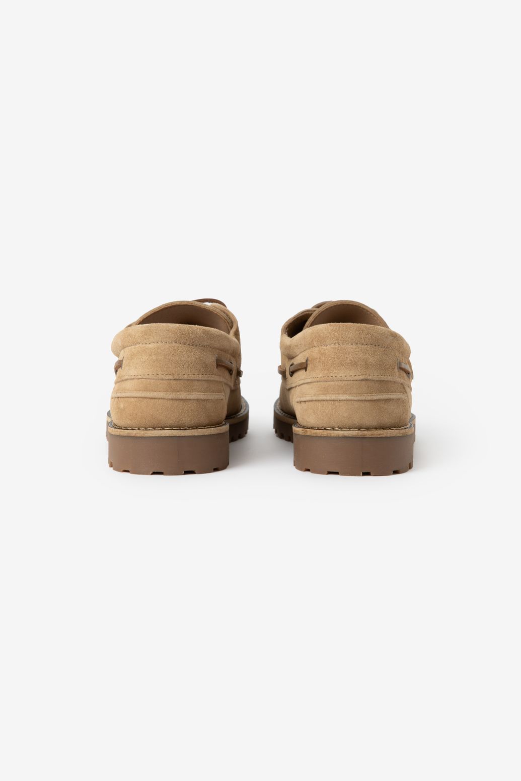 Beige suède bootschoenen