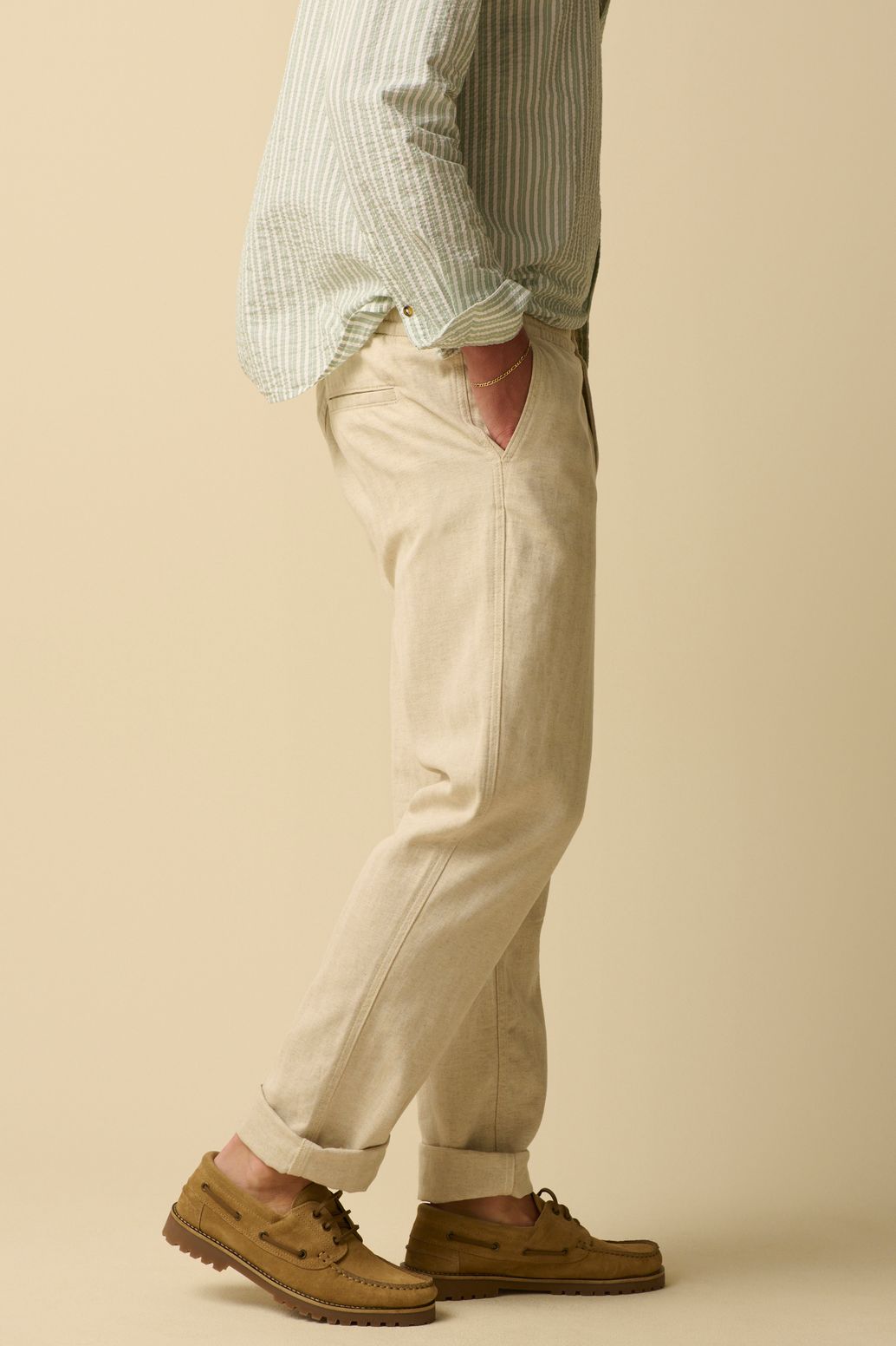 Beige suède bootschoenen