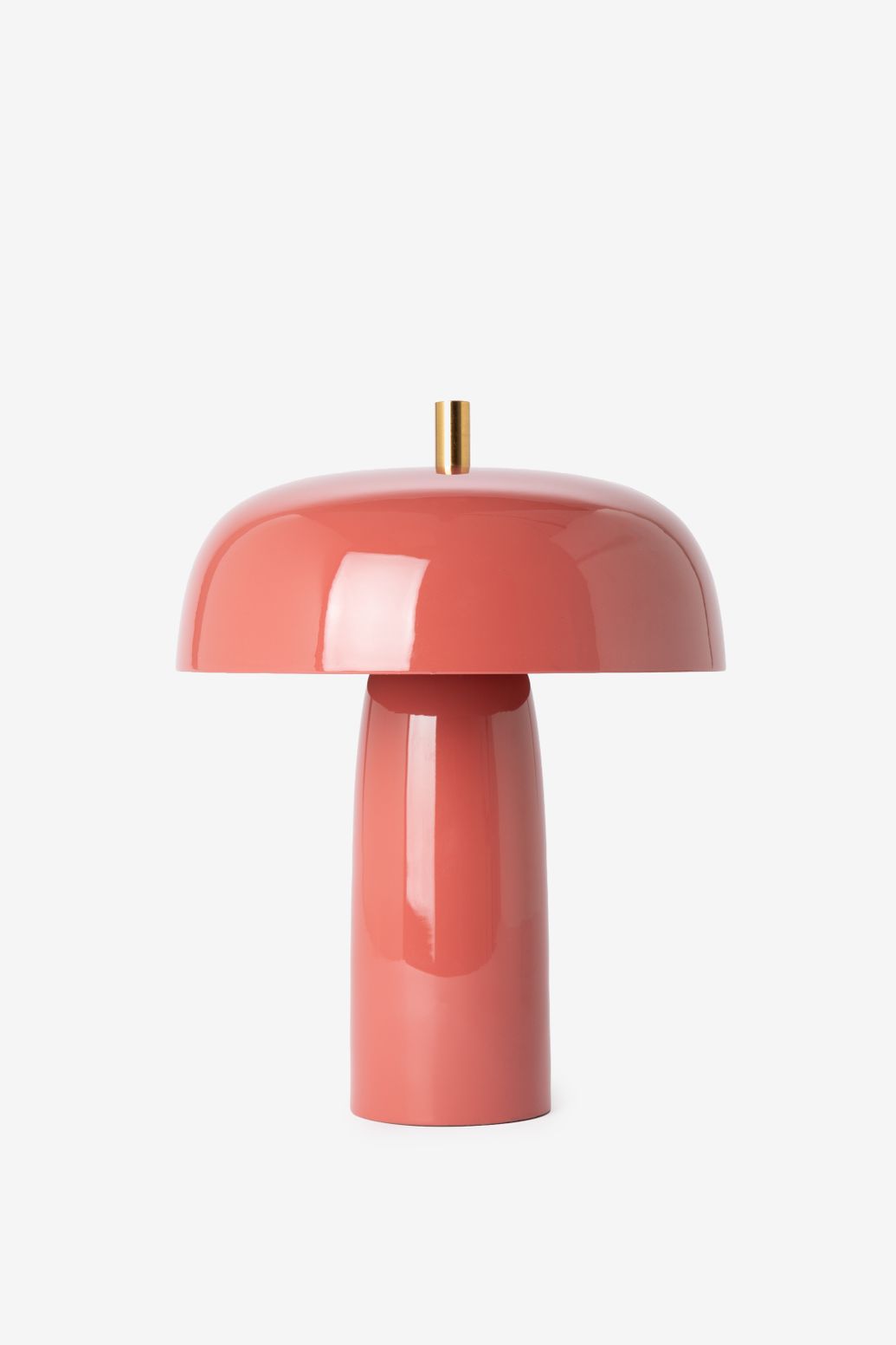 Petite lampe à poser coupole - rose foncé