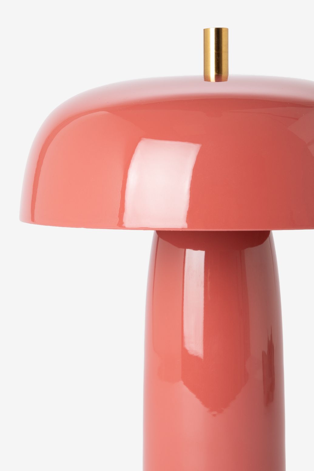 Petite lampe à poser coupole - rose foncé