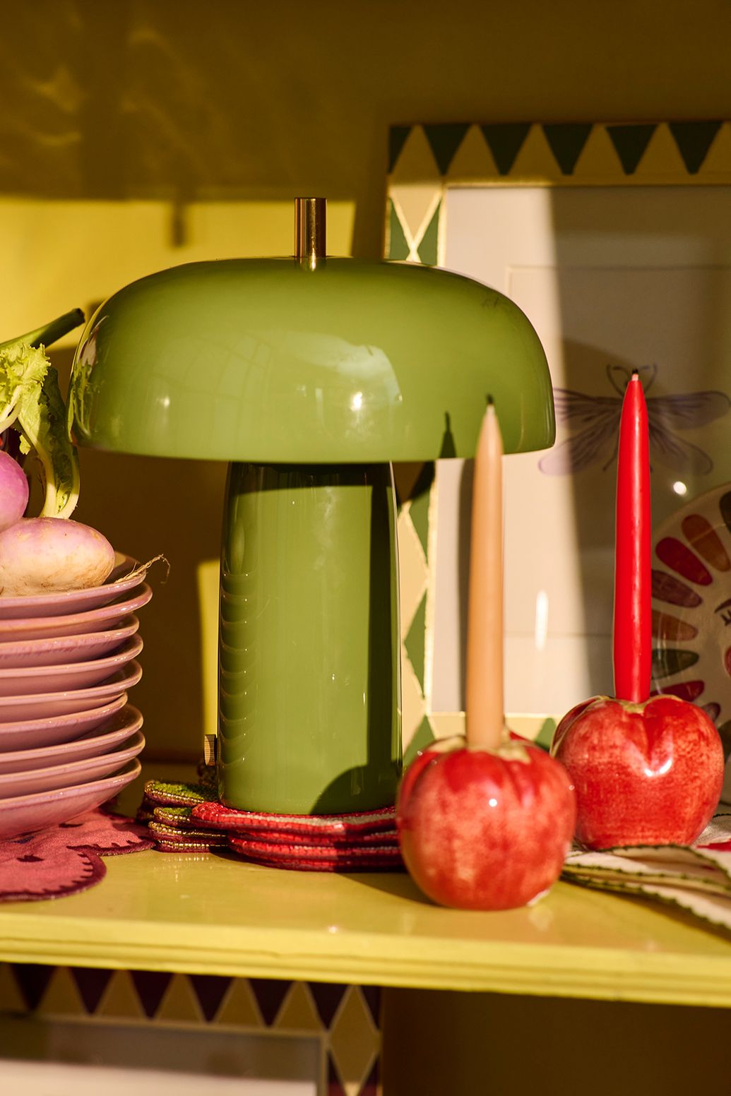 Groene Cupola tafellamp