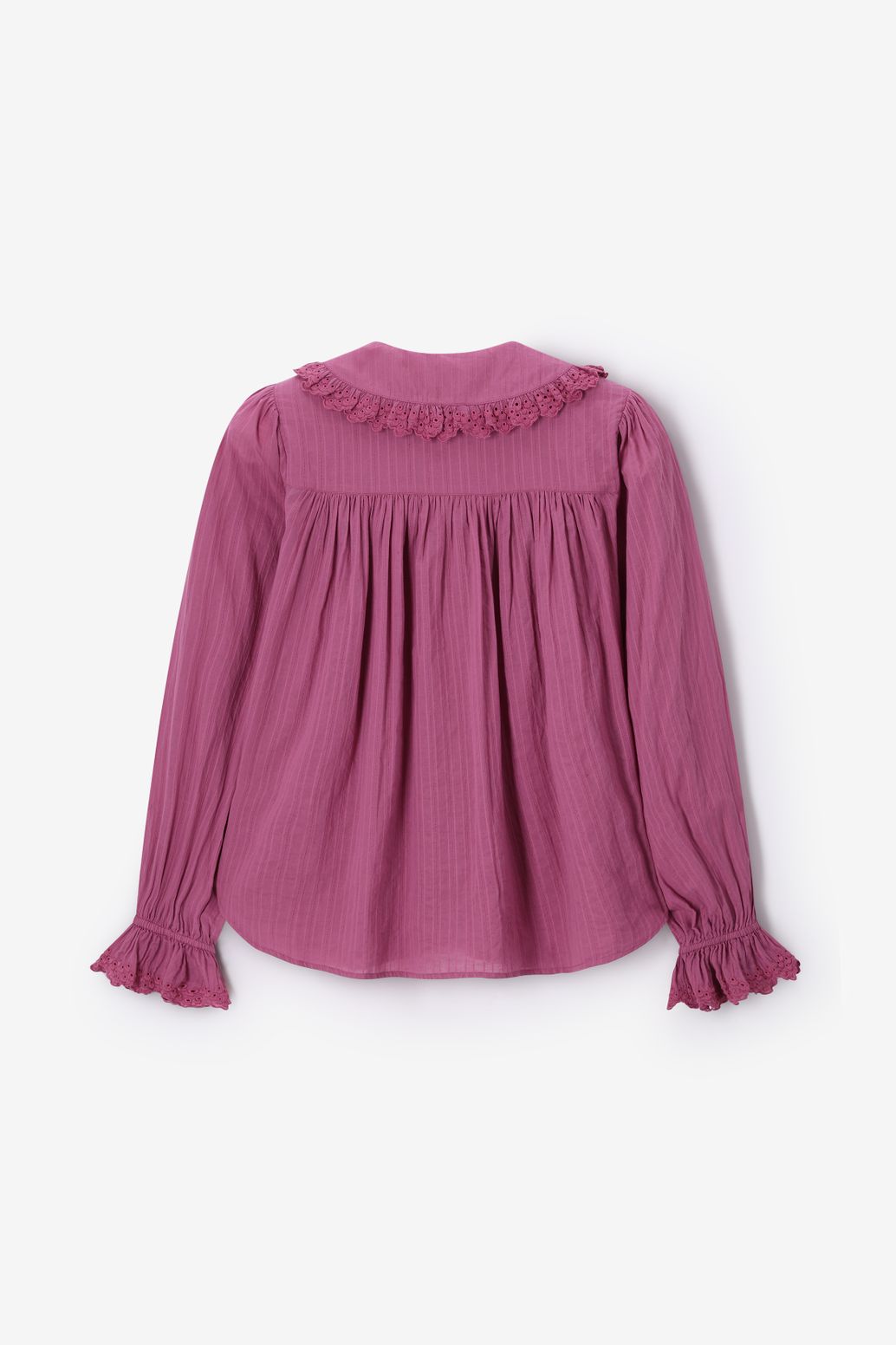 Blouse avec dentelle - violet