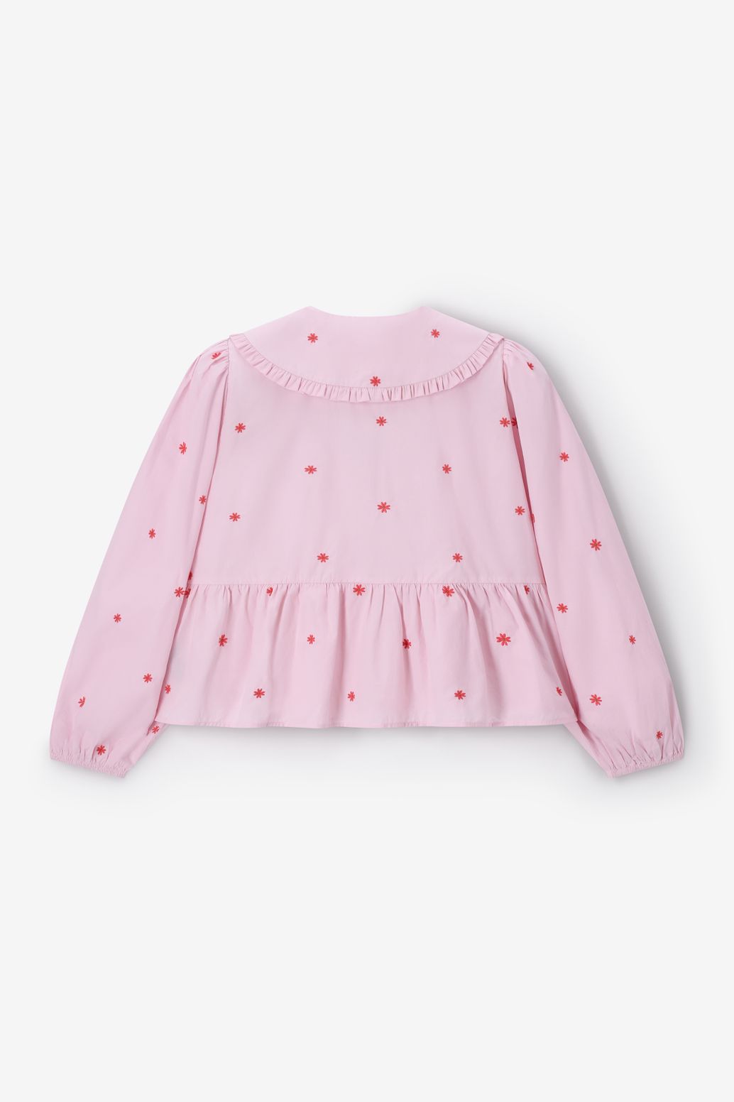 Blouse avec broderies - rose clair