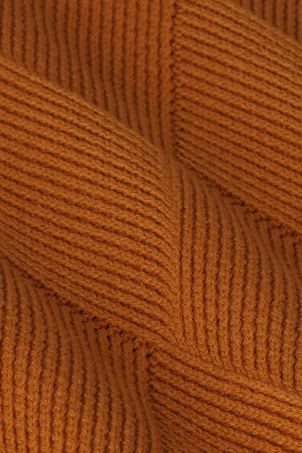 Strickpullover mit Rautenmuster - braun