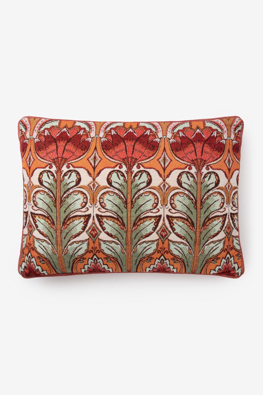 Multicolour kussen met bloemendessin