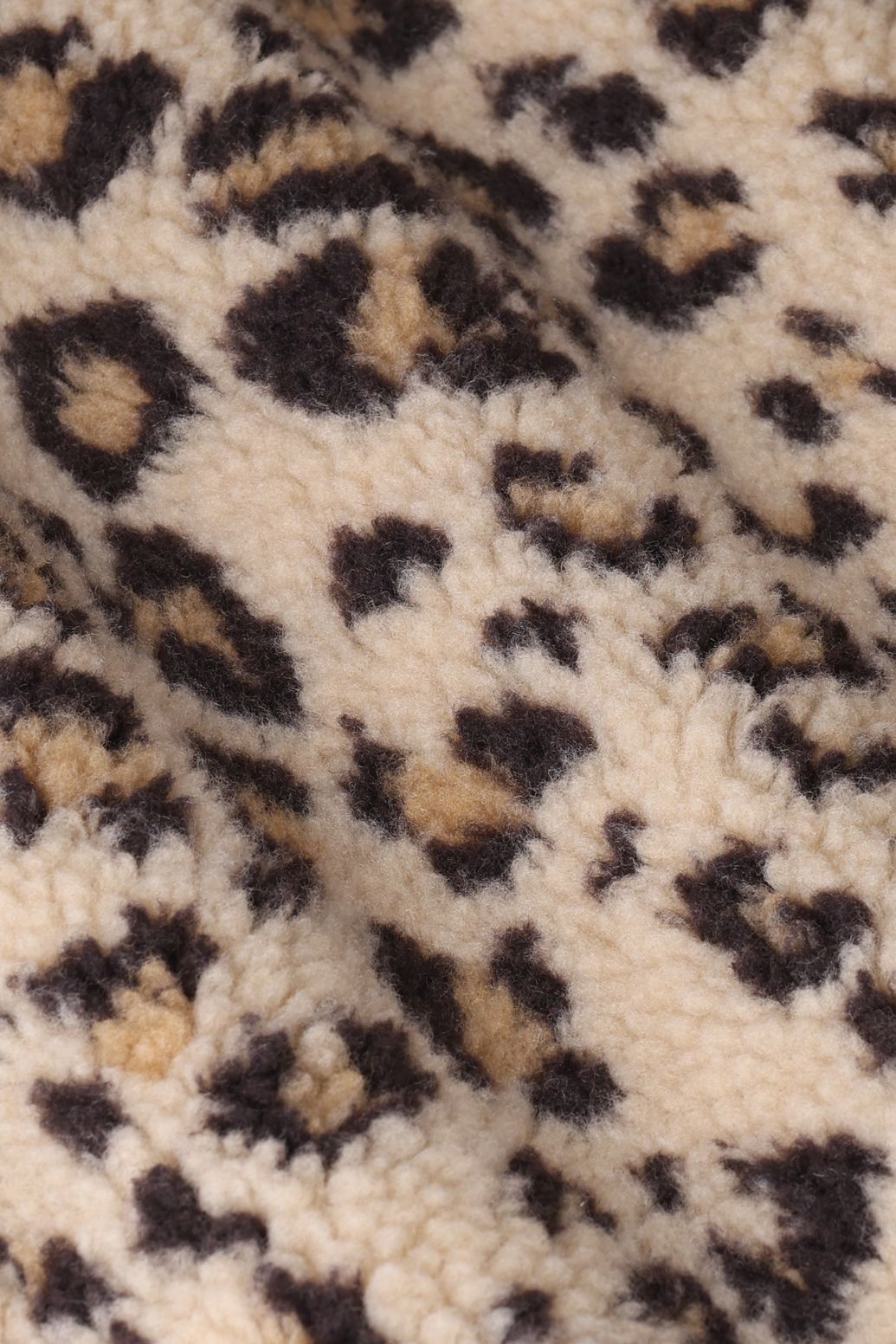 Bruine reversible jas met leopard print