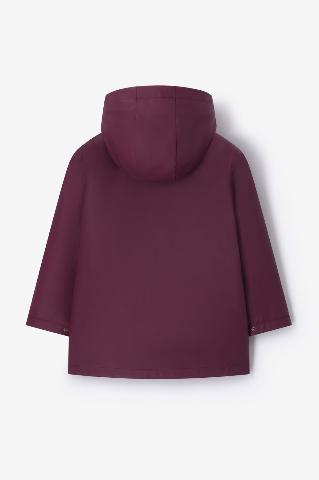 Imperméable avec doublure duveteuse léopard - rouge foncé