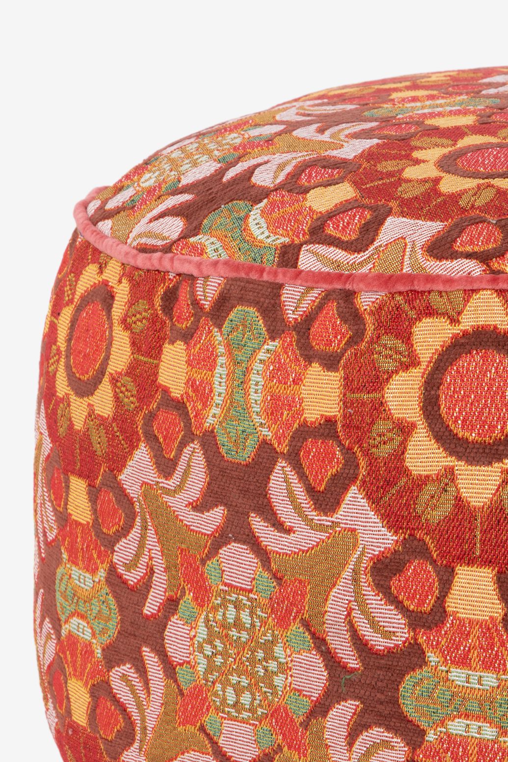 Pouf avec imprimé mosaïque - multicolore