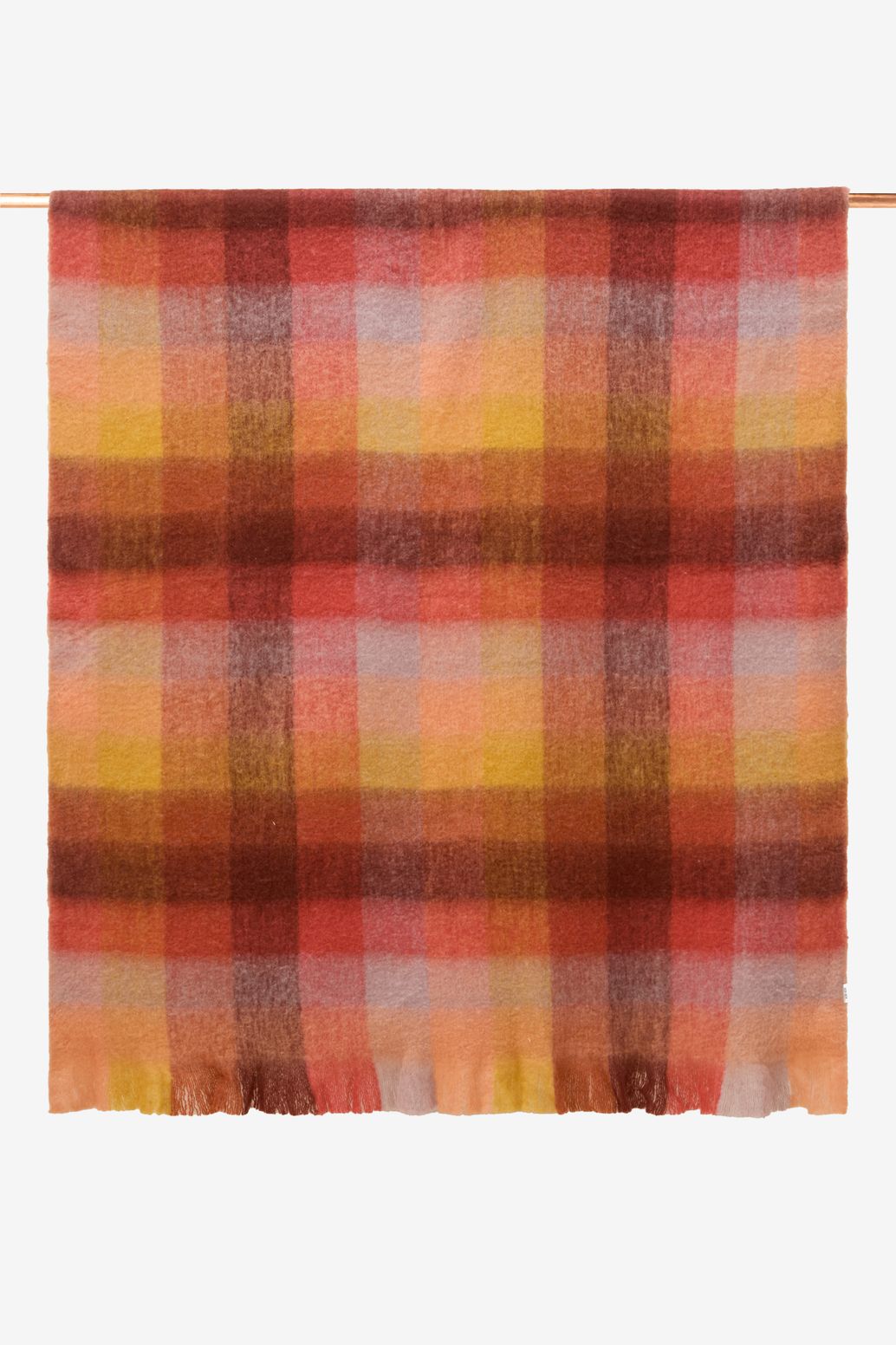 Multicolour geruite sprei (130x180 cm)