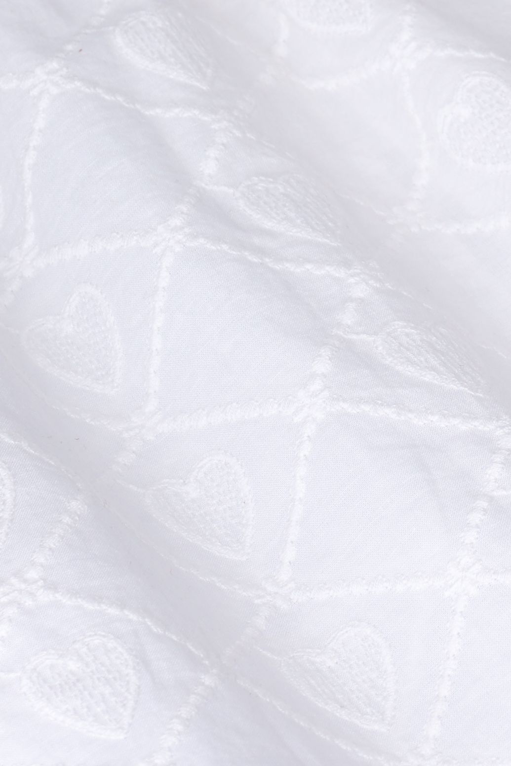 Bluse mit Stickerei-Details - weiß