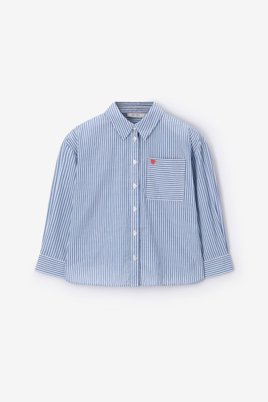 Gestreifte Bluse - blau
