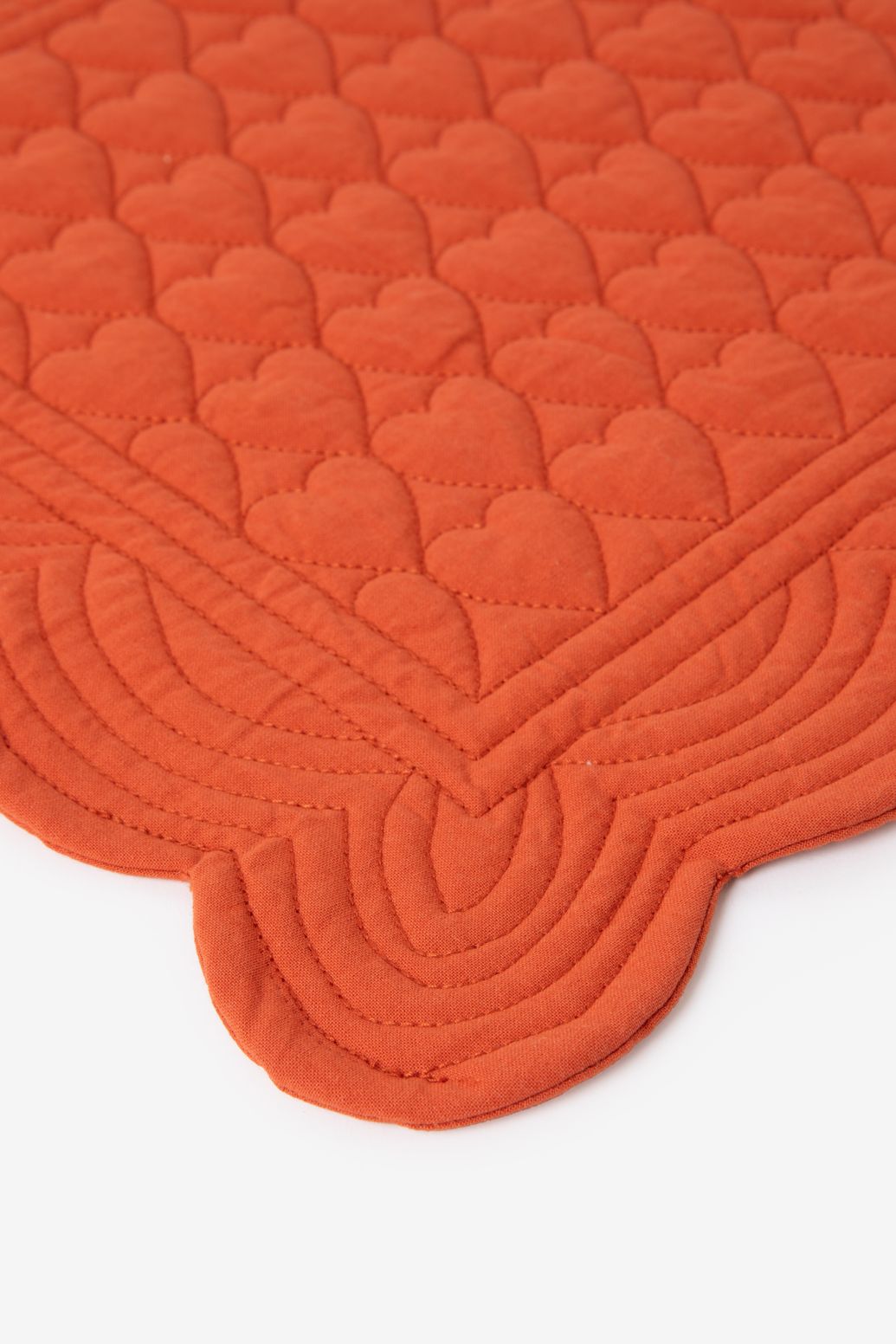 Lot de sets de table avec cœurs - rouge