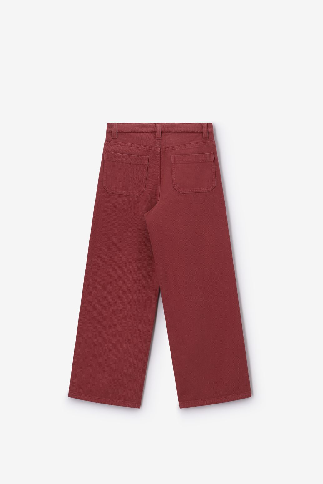 Jean jambes droites - rouge foncé