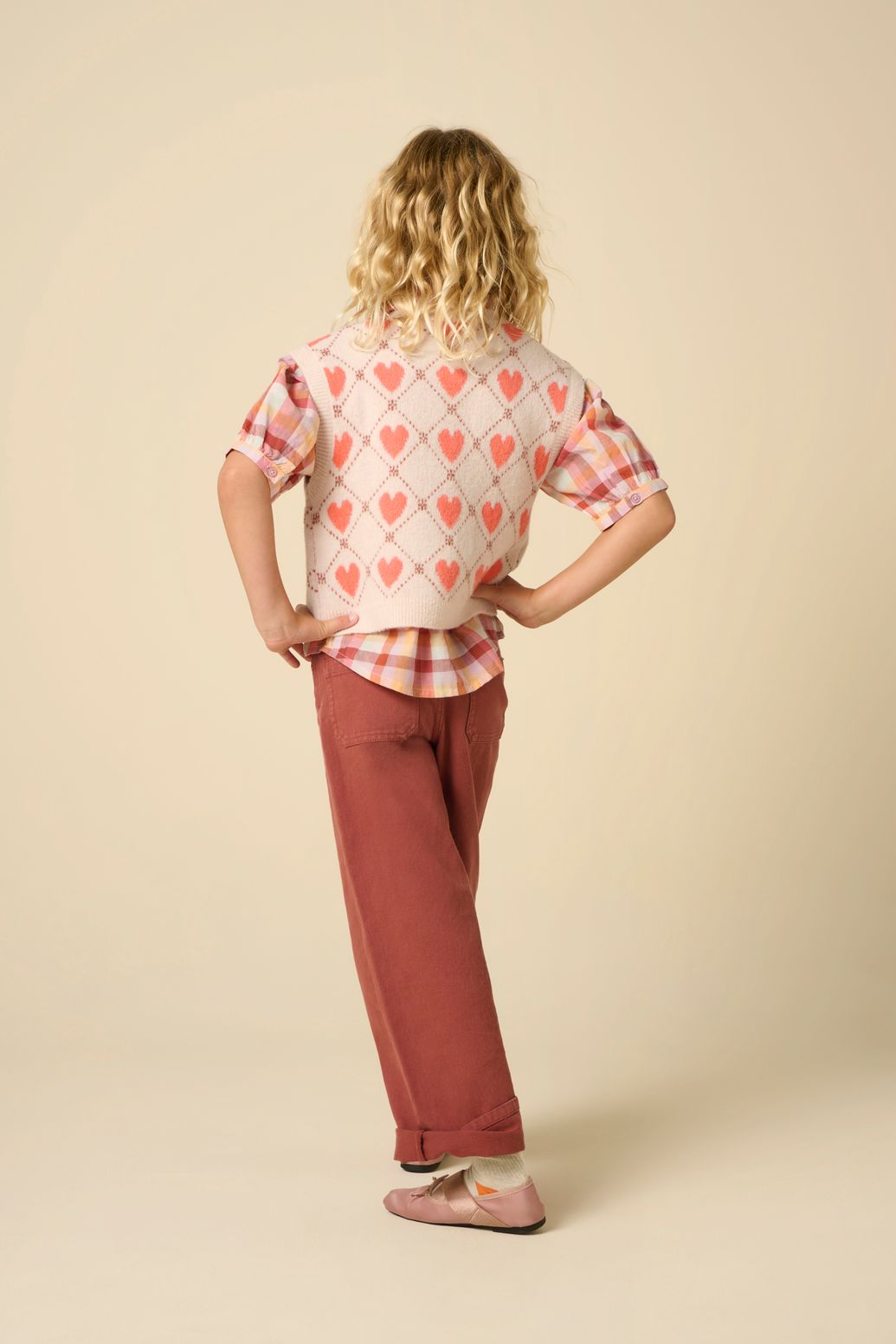 Jean jambes droites - rouge foncé
