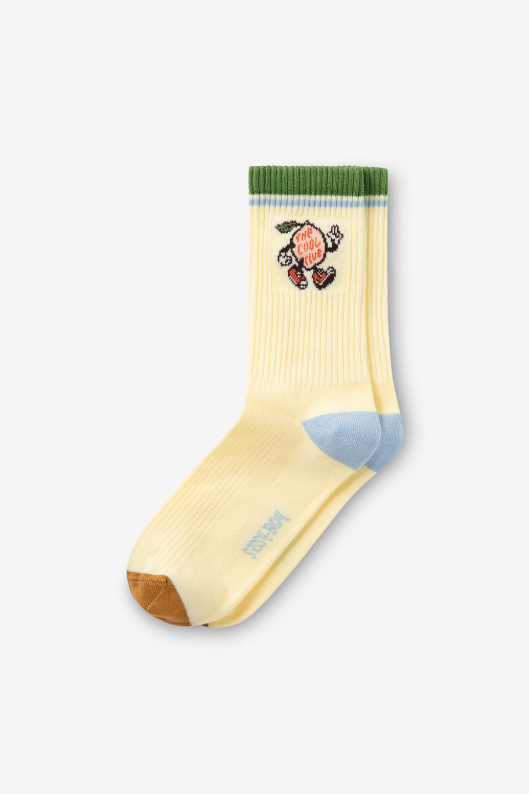 Socken mit Zitronen-Detail - gelb