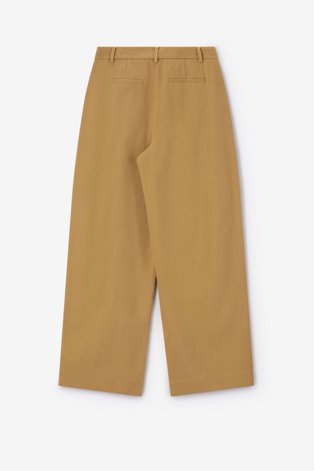 Gerade High Waist Hose - hellbraun