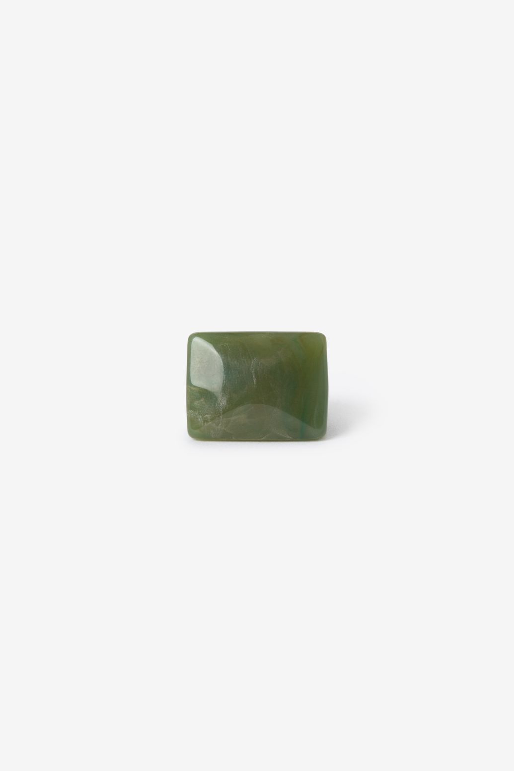 Eckiger Resin-Ring - grün