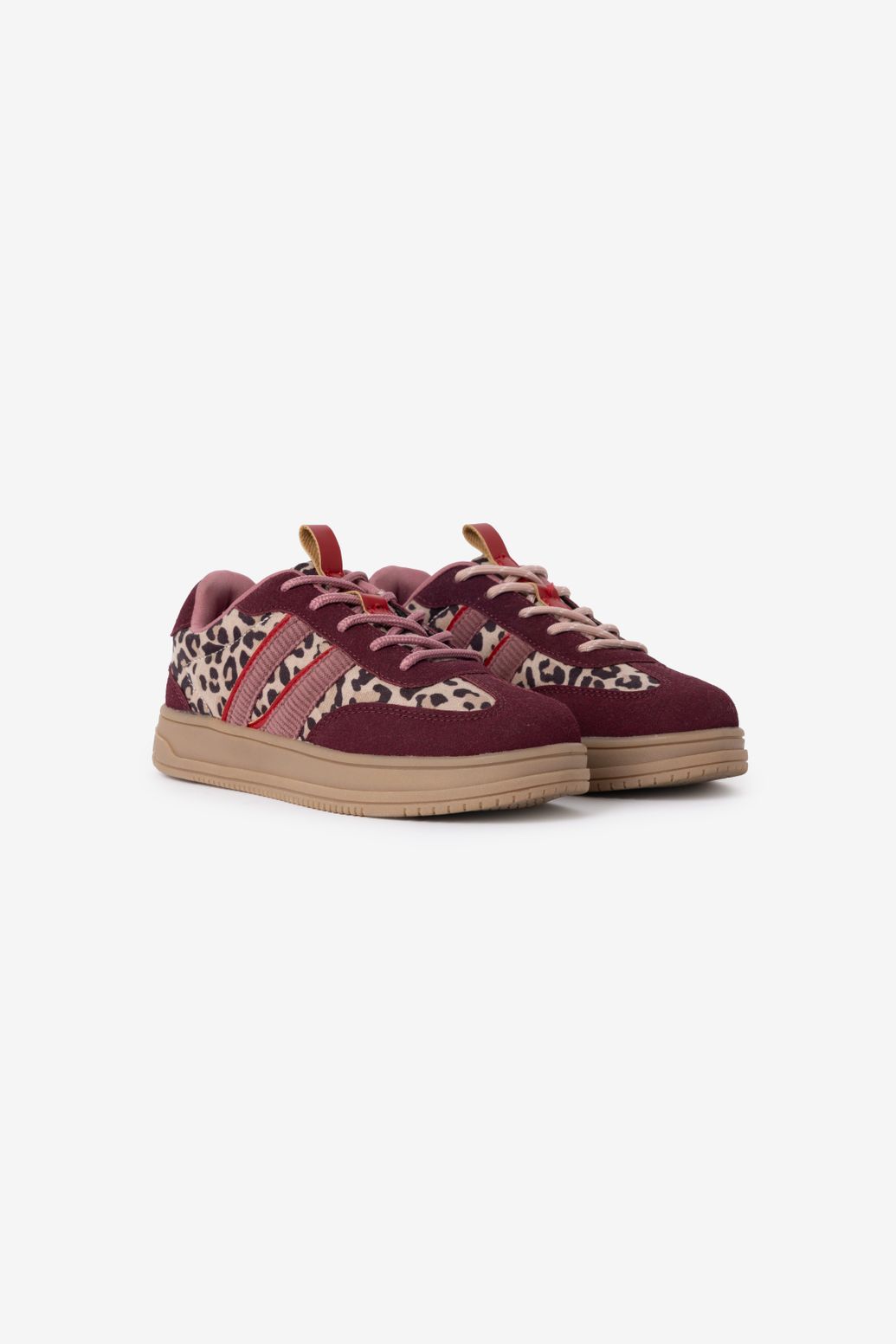 Sneaker mit Leoprint - lila