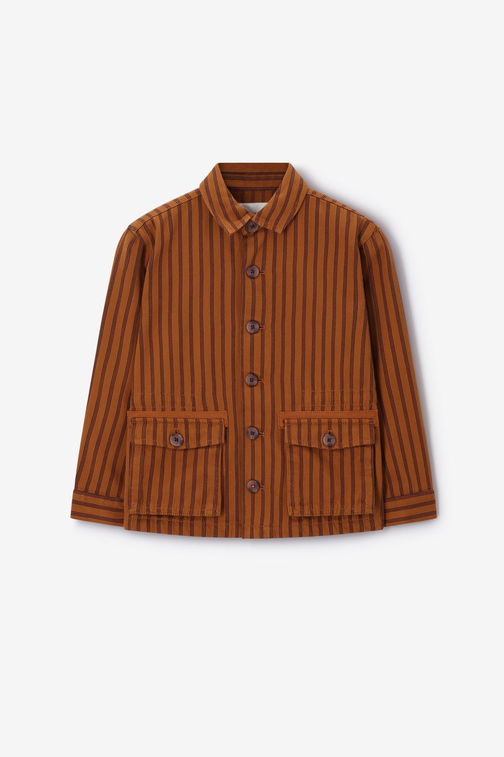 Veste rayée - marron