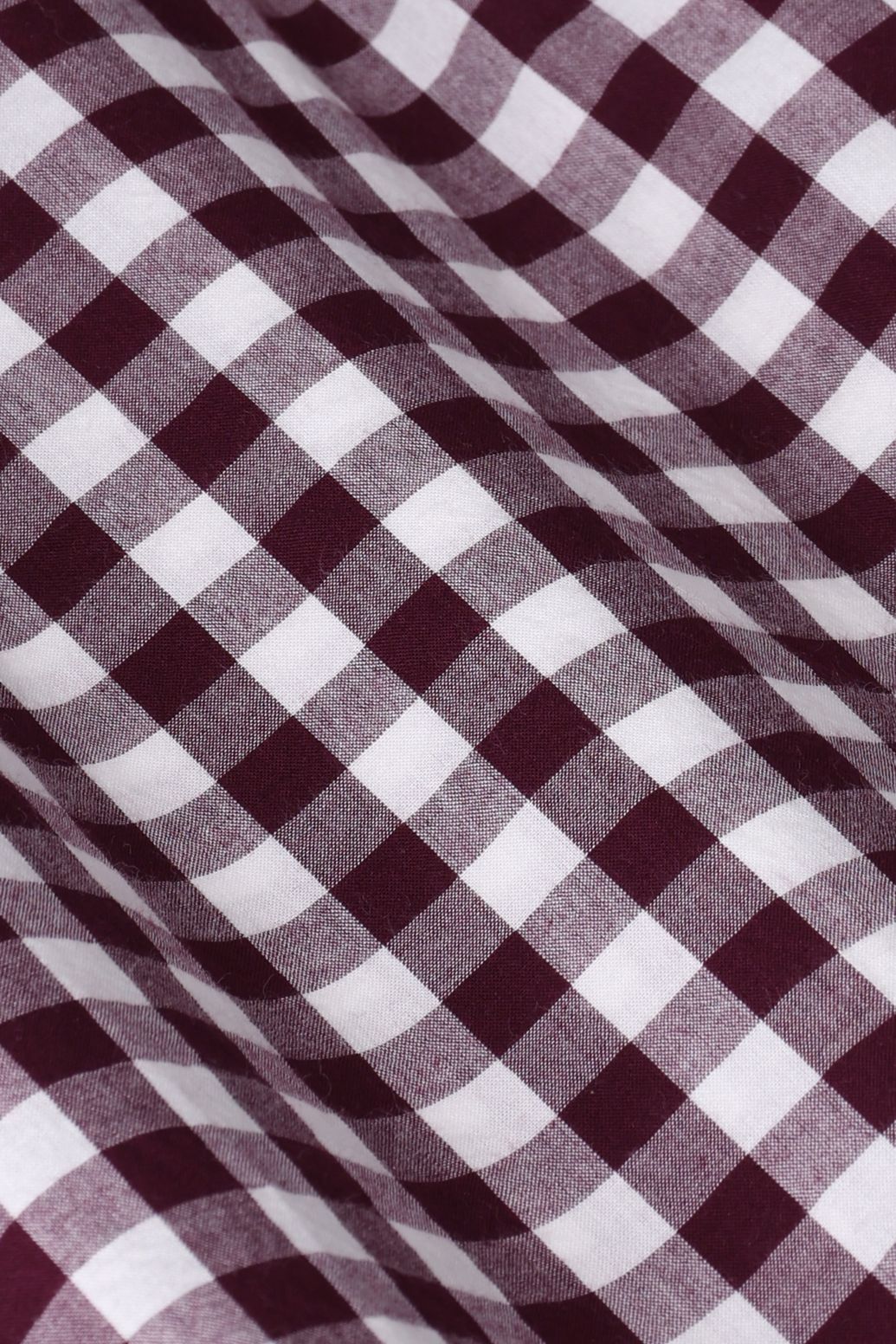 Bluse mit Vichy-Karo - dunkelrot