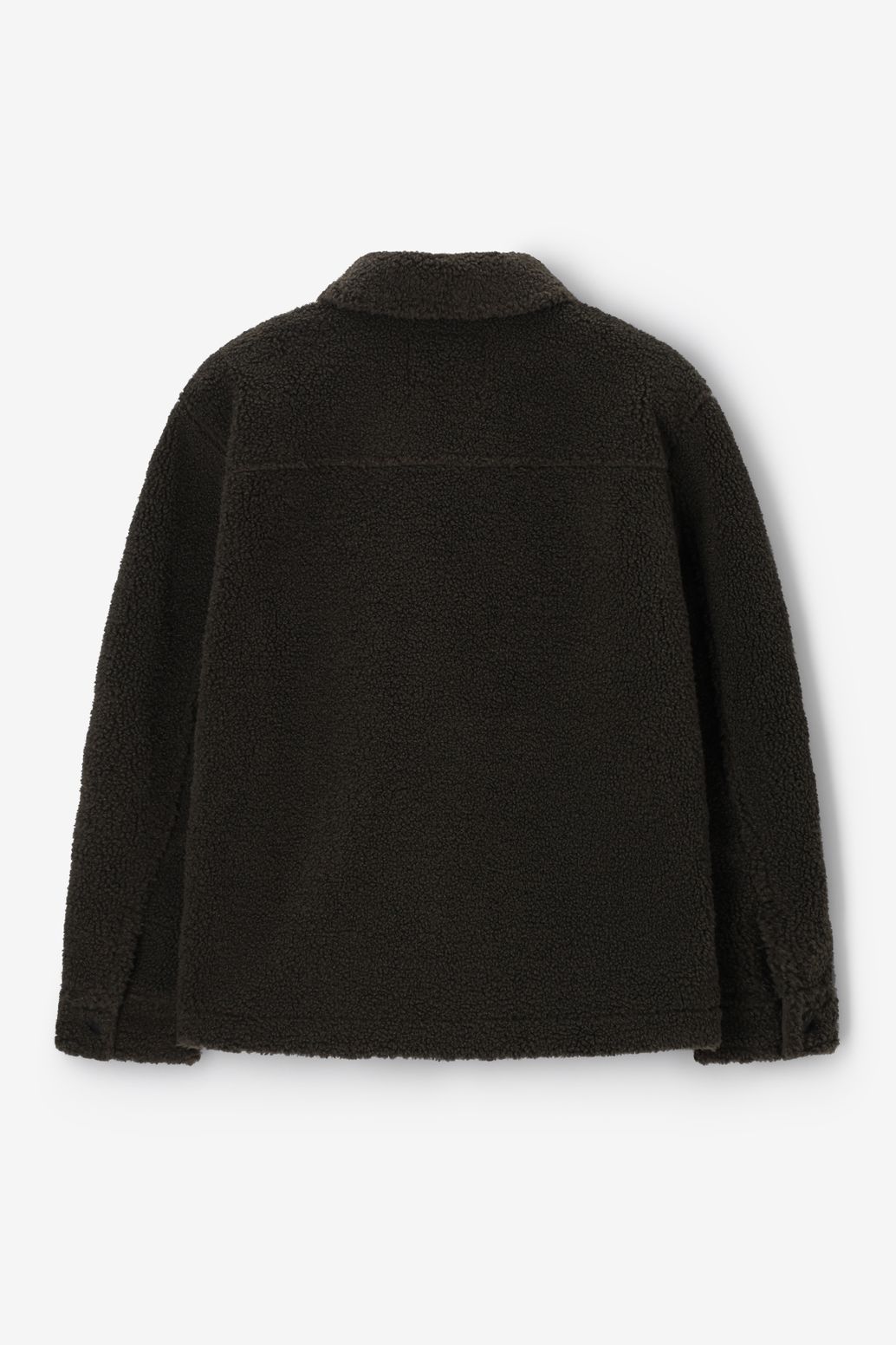 Donkergroene teddy jas