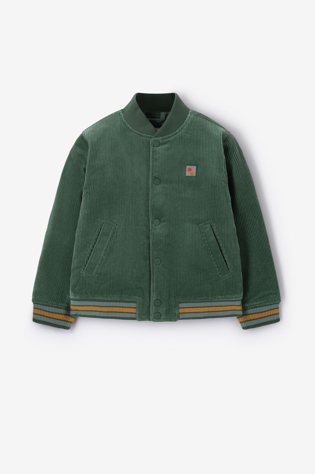 Donkergroene corduroy bomber jack