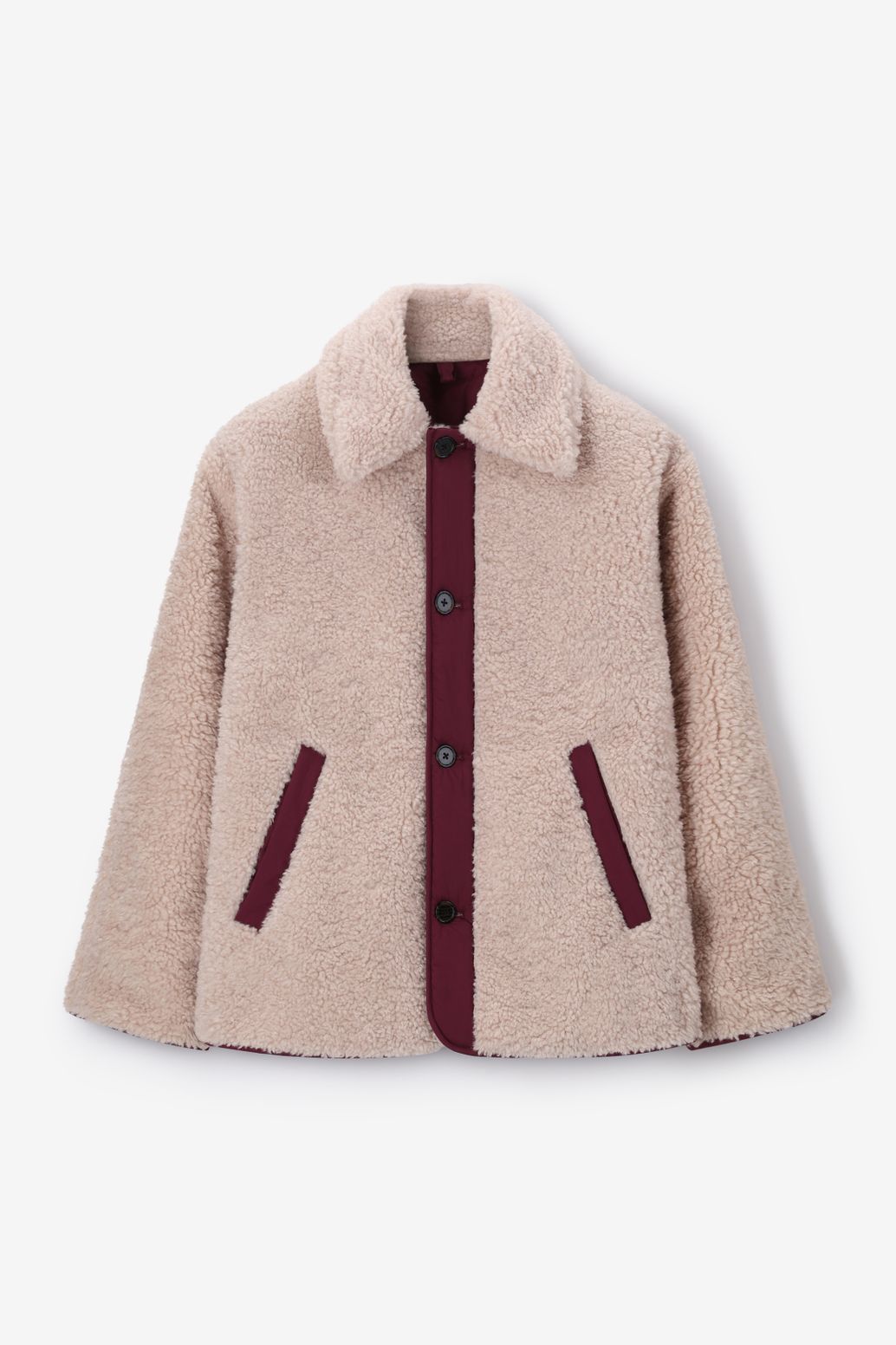 Veste duveteuse réversible - beige