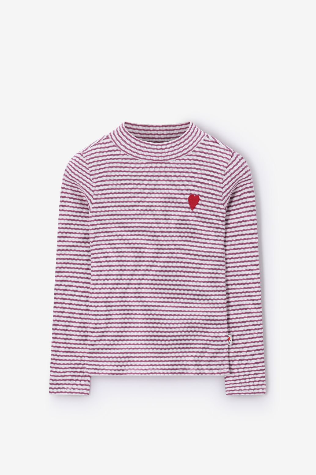 Donkerpaarse gestreepte longsleeve