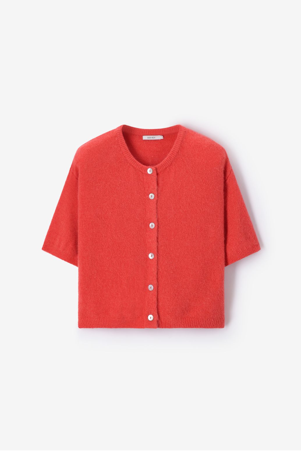 Donkeroranje gebreid vest