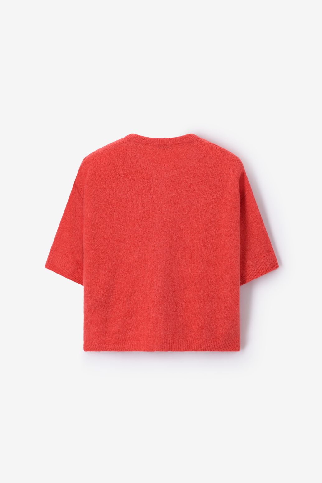 Donkeroranje gebreid vest