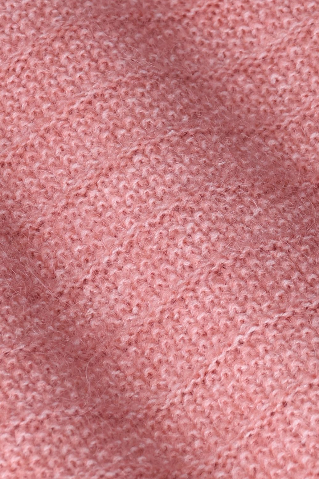 Roze wollen vest met striksluiting