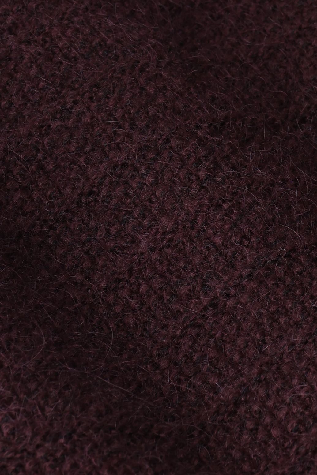 Gilet en laine avec liens à nouer - marron foncé