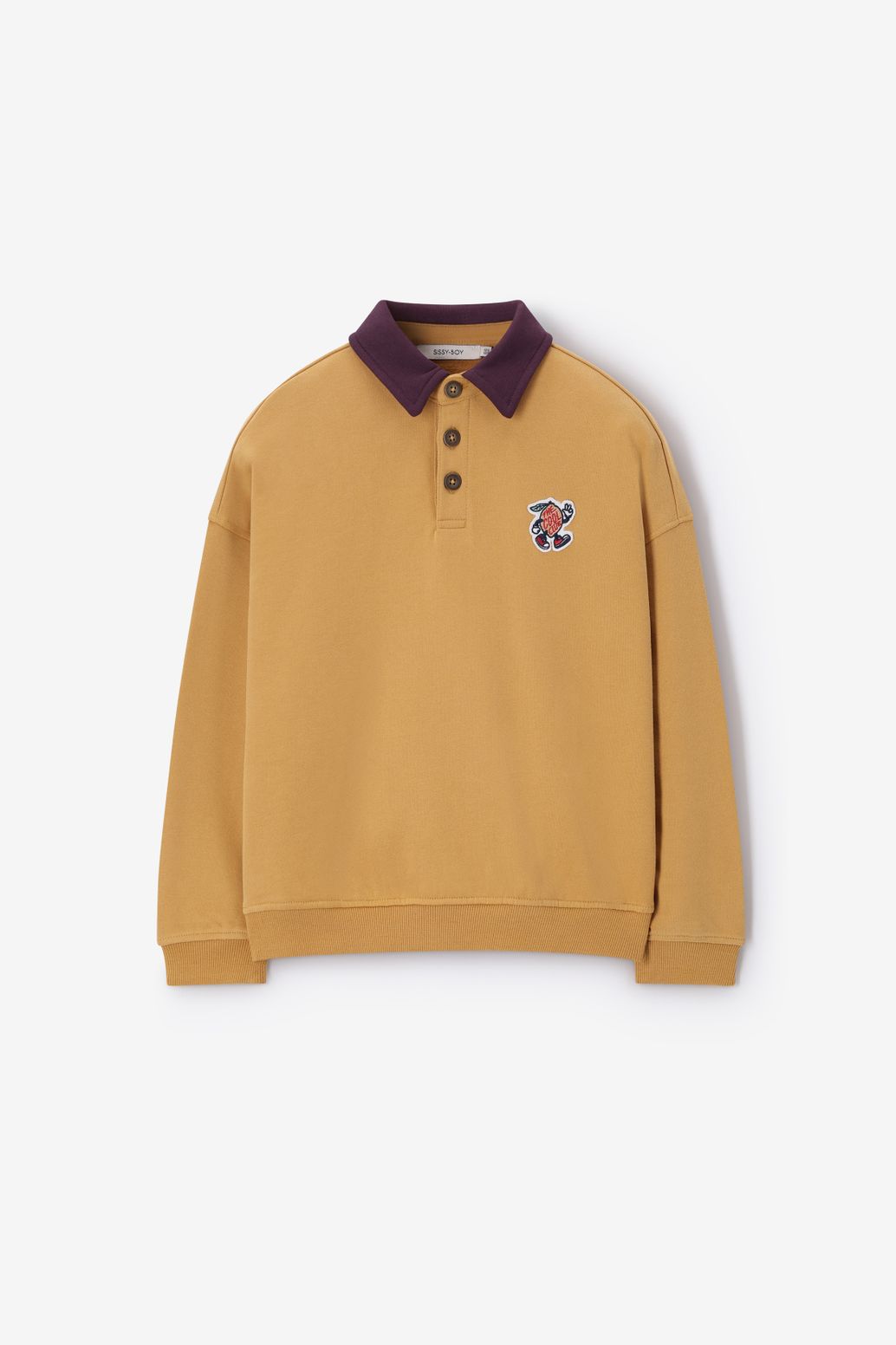 Sweat polo - jaune foncé